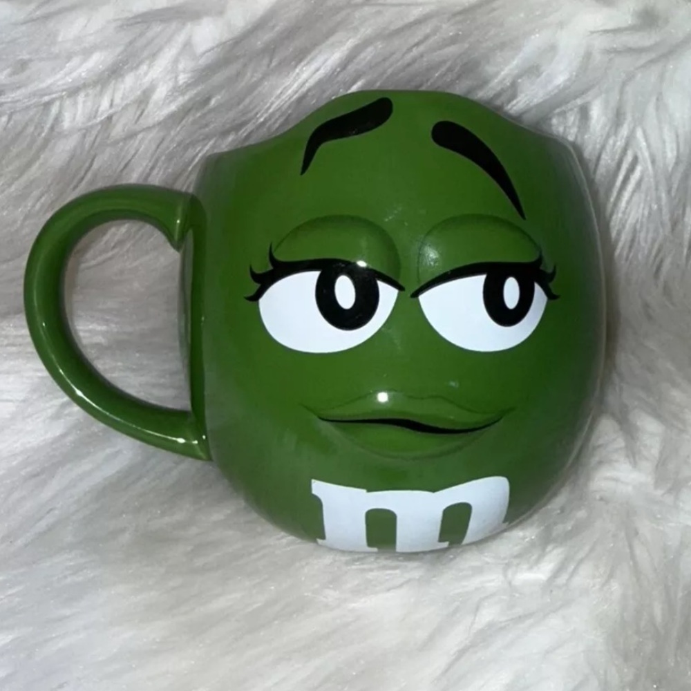 Vintage M &M’s Candy Green Character Face Oversized Ceramic Soup or Coff… - Picture 10 of 11